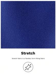 Maija Women's Blue Wide Shoulder Sleeveless Sheath Dress, Versatile Elegant Design Suitable For All Seasons, Comfortable Warm Shoulder Design With Hidden Zipper, Mid-Length Slit Hem, Business Casual Dress For Women,Autumn Outfits For Women, Christmas Women's Clothing