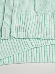 Manfinity CityGents Men's Solid Color Long Sleeve Single-Breasted Casual Cardigan