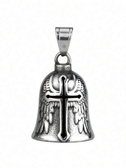 1 Pc Vintage 3D Design Motorcycle Guardian Bell Retro Wing Design Biker Good Luck Charm Alloy Punk Style Evil Spirit Trap Bell Men Mother's Day Flowers,Personalized Gifts For Mom,Last Minute Gifts,Mother's Day Ideas,Mothering Sunday Gifts,Handmade Cards For Mum,Best Mother's Day Gifts Under $50