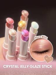 SHEGLAM Barra de sombra de ojos Crystal Jelly Glaze Stick-Aura Blitz multiusos, brillo brillante, larga duración, alto pigmento Brillos Marca Belleza Maquillaje Cosmético para Mujeres Niñas Perfecto para Otoño Invierno Ideal para Y2K Elegante Moda Adecuado para Cumpleaños Navidad Presente Fiesta Listo Mejor Color