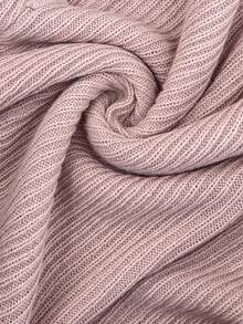 SHEIN 孕妇休闲纯色系带开衫