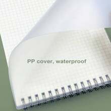 1pc Spiral Plan Notebook, Waterproof Paper Multi-Purpose Notebook For Household Back To School