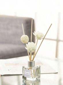 2pcs No-Flame Aroma Essential Oil, Dry Flower Rattan Sticks, Sandalwood Incense, Home/Bedroom/Bathroom Odor Eliminator Fragrance Diffuser Set