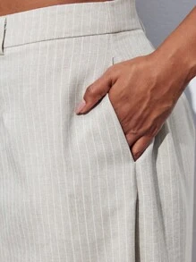 Maija 大码女式休闲纽扣装饰宽松A字裙，适合办公室/日常穿着，秋季返校季，返校节，优雅复古，老派富家女教师风，浪漫百搭；舒适时尚，优雅休闲，简约日常，必备单品，纯色，假日休闲，得体大方，单身女士，优雅时尚商务休闲女式外出上衣，毕业季教师秋季大码秋季返校季，返校节，冬季 - 米色 - 查看 7