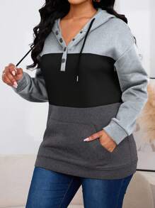 INAWLY Women's Color Block Drawstring Hooded Sweatshirt,Long Sleeve Tops Graduation,Back To School Outfits,Graduation,Teacher Outfits For Women,Back To School Fall Cloth For Women - Multicolor - View 6