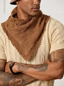 Manfinity CityGents Men's Casual Retro Knitted Triangular Neck Warmer