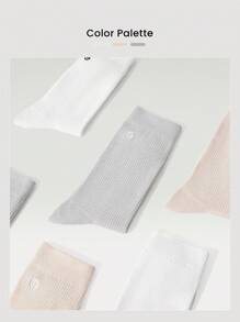 GLOWMODE 3 Pairs Just Relax Ribbed Tube Socks Gym - Multicolor - View 7