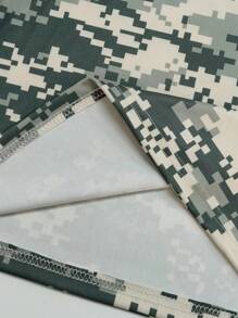 INAWLY 2pcs Women's Camouflage Print Camisole And Shorts Set - Army Green - View 3