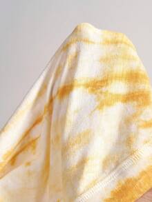 Bohemela Women's Casual Tie-Dye Bodysuit Yellow Tie Dye Top Yellow Bodysuit Women Summer Tops Summer Bodysuit Tie Dye Bodysuit - Yellow - View 8