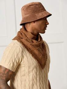 Manfinity CityGents Men's Casual Retro Knitted Triangular Neck Warmer