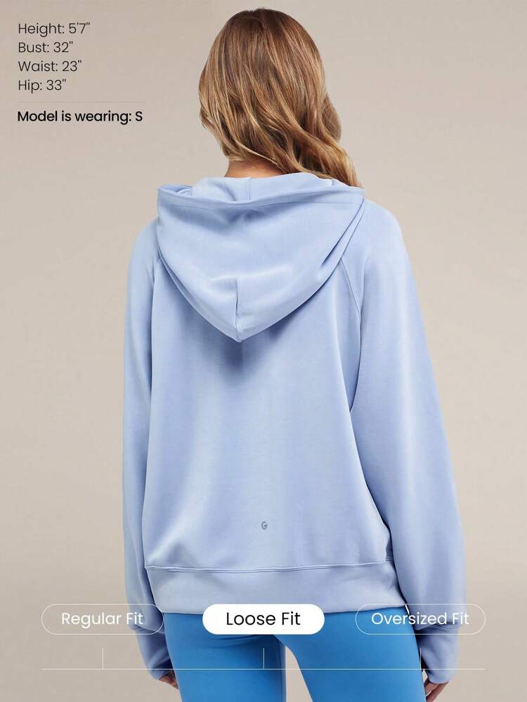 Modal Silk Touch Oversized Long Sleeve Half-Zip Hoodie Valentine's Day