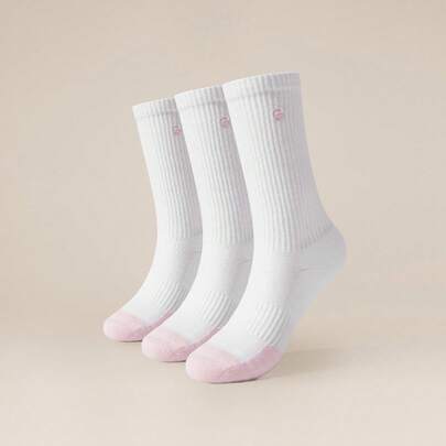 GLOWMODE 3 Pairs Socks Soft Ventilated Mesh With Embroidered Logo Workout Daily Casual