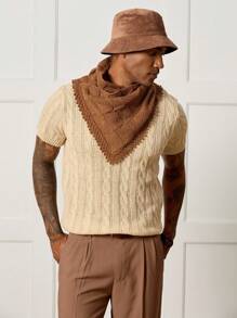 Manfinity CityGents Men's Casual Retro Knitted Triangular Neck Warmer