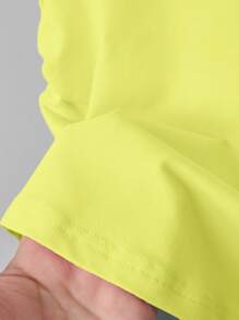 INAWLY Camiseta de manga corta ajustada con estampado de caballo neón verde casual, verano