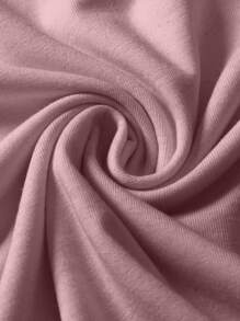 EURMUSE Camiseta de manga raglán con bloques de color 100% algodón para hombres - Rosa - Ver 5