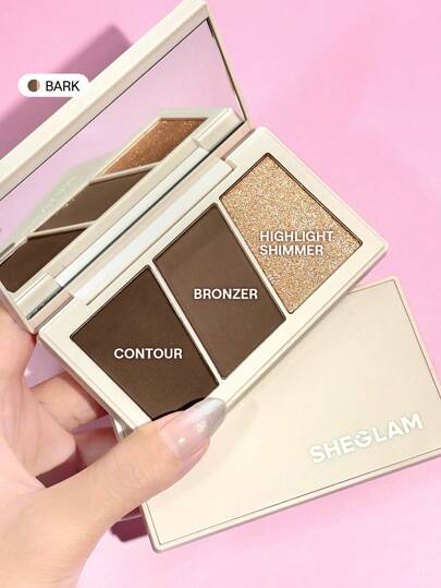 Palette De Maquillage Trio Hero Face-Poudre Sculptante Multi-Usage à Double Usage Pour Contours D'éCorce Marque Beauté Visage Maquillage CosméTique Pour Femmes Filles Parfait Pour Hiver IdéAl Pour Y2K ÉLéGant Mode Adapté Pour Anniversaire Xmas Cadeau FêTe PrêT Meilleure Couleur