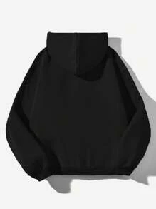 Attitoon 女式休闲简约印花连帽长袖宽松厚款运动衫，春秋季