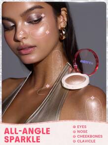 SHEGLAM Glowchi Bouncy Highlighter-Custard Brand Beauty Makeup Face Paint Cosmetic For Women Girls Perfect For Fall Winter Ideal For Y2K Fancy Fashion Suitable For Birthday Christmas Present Party Ready Best Color