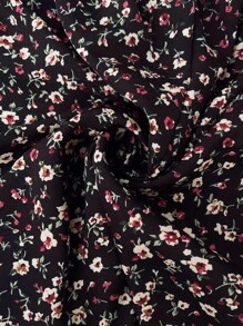 SHEIN Ropa de otoño, ropa de otoño, ropa de otoño para embarazadas, mono informal con diseño de botones con estampado floral y tirantes para mujeres embarazadas, peto de maternidad, monos de maternidad para mujeres, peto de maternidad con estampado floral, ropa de maternidad, ropa de embarazo, mono de maternidad con estampado floral