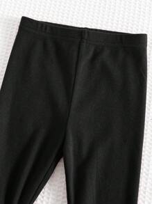 Cozy Pixies 女婴情人节卡通红心瓢虫花卉图案七星瓢虫针织柔软圆领长袖套头衫和松紧腰打底裤两件套，红色撞色