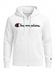 Champion Men Zip-Up Hoodies - White - View 4