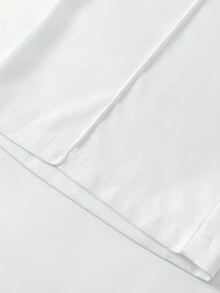 SHEIN LUNE Women's Minimalist Linen Blend Color Block Casual Pants, Suitable For Commuting Winter Fall Autumn