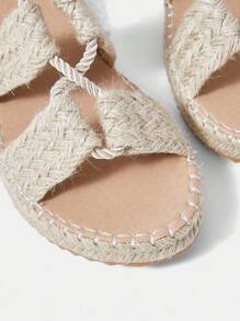 Styleloop Women's Flat Sandals, Boho Style, Retro American, Bohemian, Western Music Festival, Party Outfit Holiday Travel Essential Boho Cowgirl Outfit - Apricot - View 6