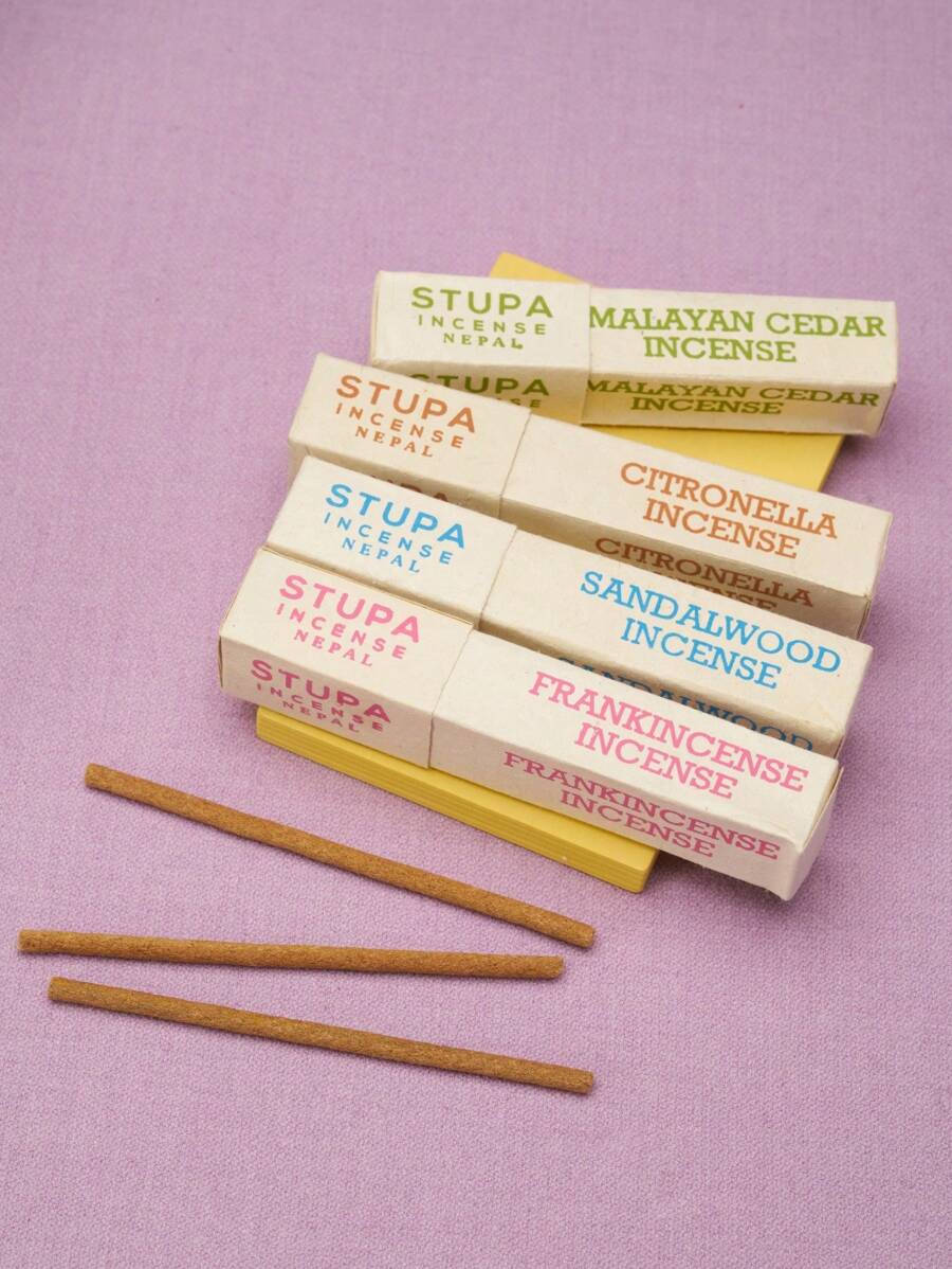 Joivida 1 件尼泊尔佛塔香，100% 纯有机天然手工卷制，不含化学物质 - 非常适合芳香疗法、清洁、冥想和教堂