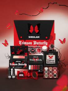 SHEGLAM ColeccióN Completa De Mariposas Carmesí, Set De Maquillaje De , Estilo GóTico Grunge Marca Belleza Maquillaje Maquullaje CosméTica Para Mujeres NiñAs Perfecto Para Invierno Primavera Verano Ideal Para Y2K Elegante Moda Adecuado Para CumpleañOs DíA De La Madre Regalo Fiesta Listo Mejor Color - Multicolor - Ver 1