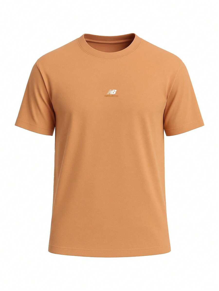 New Balance Athletics Remastered Graphic Cotton Jersey Short Sleeve T-Shirt - TOBACCO (217) - 橘色 - 查看 1