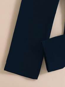 Sparklyn 三件套少女优雅通勤套装：黑色无袖西装外套、白色T恤、黑色长裤，秋冬款