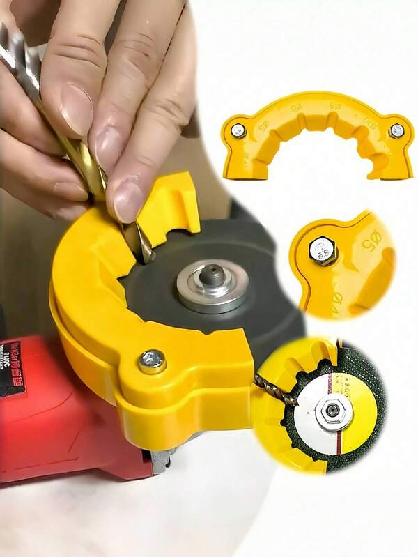 1 pieza Afilador de brocas adecuado para todas las brochas de goteo, adecuado como accesorio para afilar ángulos, sacapuntas, accesorios de herramientas