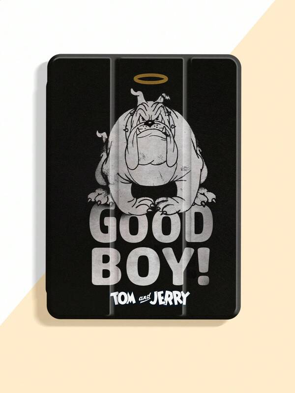TOM & JERRY X SHEIN Letter & Cartoon Pattern Cute Pad Case