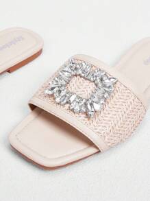 Styleloop Women's Flat Sandals, Boho Style, Retro American, Bohemian, Western Music Festival, Party Outfit - Apricot - View 10