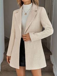 Easowa Fall Khaki Thick Woolen Overcoat For Women, Autumn/Winter Classy Fall For Women Autumn Clothes  Winter Clothes For Women  Women's Winter Coat Chic Fall Clothes For Women Autumn Clothes For Women Winter Clothes Women's Winter Coat Halloween Costumes New Year Look