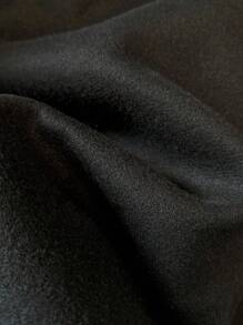 GlowEve CURVE Chaleco de punto con cables y botones de perla, de corte holgado y en color negro, para tallas grandes - Negro - Ver 5