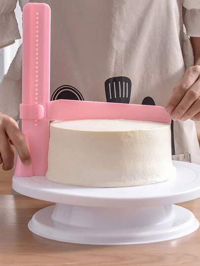 SHEIN 1 Set Of Adjustable Cake Leveler, Cream Height Scraper, Flip Leveler, Cake Surface Treatment Tool