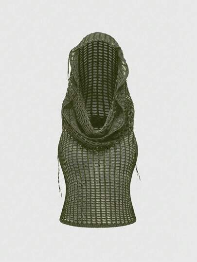 Grunge Punk Felpa con cappuccio ispirata al millennio Y2K, pullover a maglia versatile