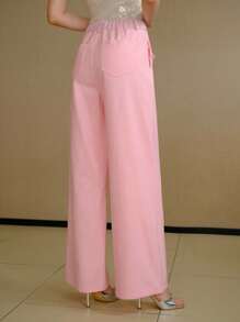 MOTF PREMIUM PINTUCK SLANT POCKET JEANS - Pink - View 6