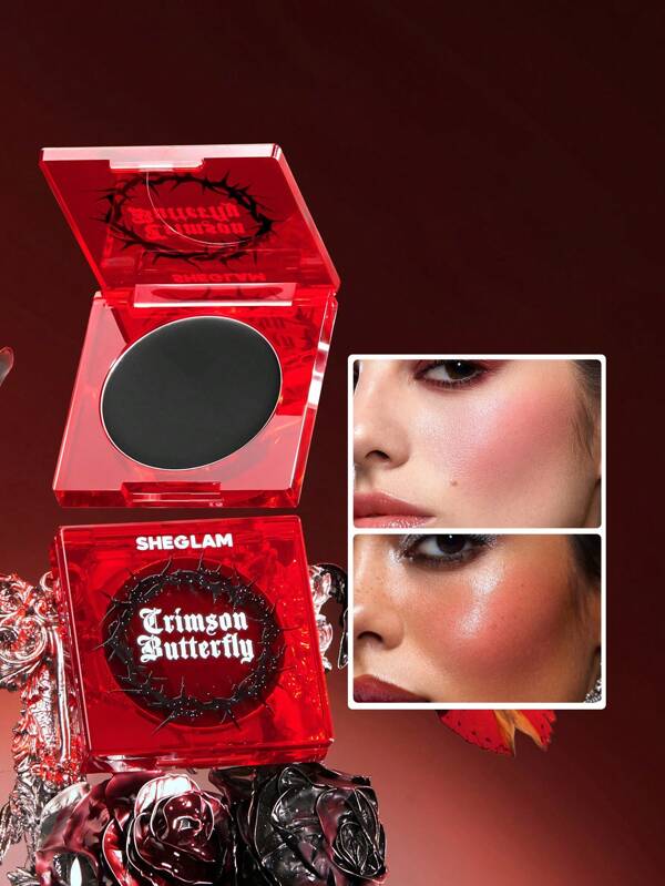 SHEGLAM Rubor En Crema Bloodline Que Cambia De Color Rubor En Crema Que Cambia De Color Maquillaje Grunge De GóTico Pigmento Natural Brillo Duradero Maquillaje Facial Ligero Rare Marca Belleza Maquillaje CosméTico Para Mujeres NiñAs Perfecto Para OtoñO Invierno Ideal Para Y2K Elegante Moda Adecuado Para CumpleañOs Navidad Presente Fiesta Listo Mejor Color