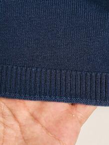 Manfinity CityGents Men's Casual Floral Print Knit Sweater, Summer