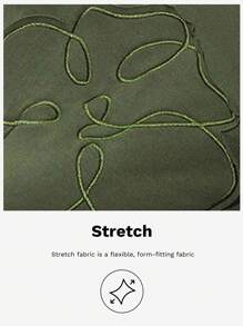 Maija 女士绿色早春刺绣花卉图案休闲短袖宽松日常T恤，适合 7 月 4 日、圣若昂、毕业典礼、节日服装