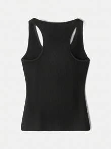 Maija Top minimale senza maniche con chiusura lampo in metallo, aderente, per l'estate, urban chic, comodo e versatile per le donne
