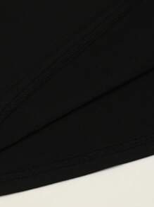 DrmWander 女式 V 领休闲短袖 T 恤，印有鸡尾酒和标语，夏季时尚 - 黑色 - 查看 4