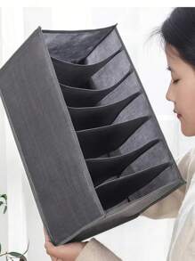 1件牛仔裤收纳盒衣柜衣服整理柜抽屉式内衣胸罩袜子女士T恤收纳盒 - 彩色 - 查看 9