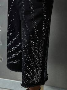 NEON BLANC Men's Street Fashion Woven Short Black Denim Shorts