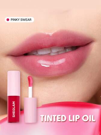Jelly Wow Tinted Lip Oil-Pinky Swear Moisturizing Lip Gloss High-Shine Glossy Glow Non-Sticky Lip Care Hydrating Sleep Mask Lip Makeup Graduation Birthday Holiday Summer Fall Autumn Y2K Fancy Fashion Women Makeup Cosmetic Party Beach Travel Camping Outdoors School Campus Trip Festivals Decor Gift Present Rose Girl Cosplay Best Color Charm Vibe