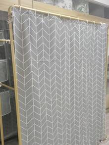 SHEIN Nordic Simple Grey Solid Color Thick Bathroom Shower Curtain, Waterproof And Anti Mildew, For Toilet Partition/Window Decoration Use Home Bathroom Decor Summer Bathroom Accessories