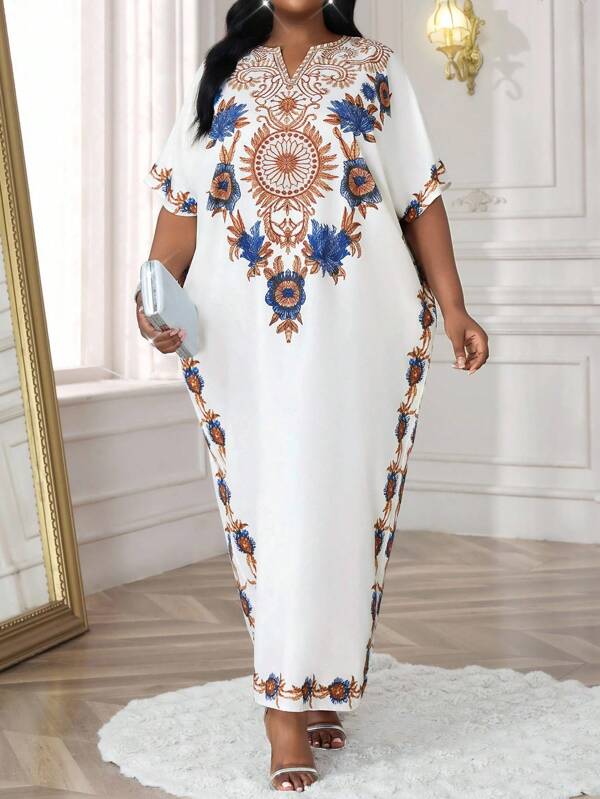 SHEIN Lady Primavera, Verão, Outono e Inverno Elegante Colorido Tecido Entalhado Manga Curta Longa Trançado Notch Robe Vestido Plus Size Vestidos de Cruzeiro Roupas Femininas Vestidos de Verão para Mulheres Roupas de Verão para Mulheres Vestidos para Mulheres Vestidos Elegantes de Verão para Mulheres Roupas de Verão para Mulheres Roupas de Escritório para Mulheres Roupas de Férias Vestidos Femininos Plus Size Vestidos Casuais para Mulheres Roupas de Verão para Mulheres