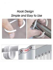 SHEIN Nordic Simple Grey Solid Color Thick Bathroom Shower Curtain, Waterproof And Anti Mildew, For Toilet Partition/Window Decoration Use Home Bathroom Decor Summer Bathroom Accessories